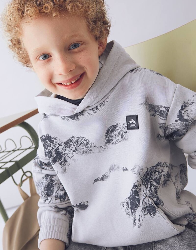 Mayoral Printed Pullover Smoke