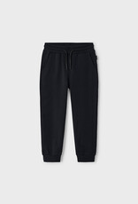 Mayoral Basic Cuffed Fleece Pants Black