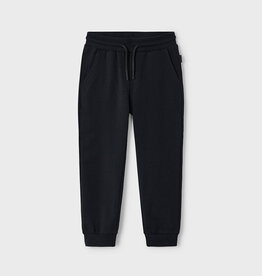 Mayoral Basic Cuffed Fleece Pants Black