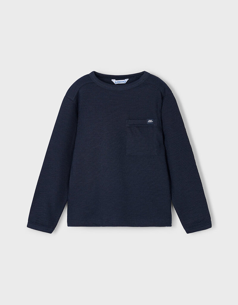 Mayoral L/S T Shirt w/Pocket Navy