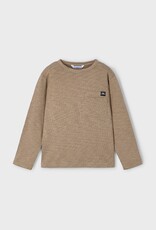 Mayoral L/S Rib Tee w/Pocket Caramel