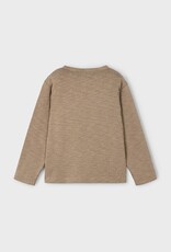 Mayoral L/S Rib Tee w/Pocket Caramel