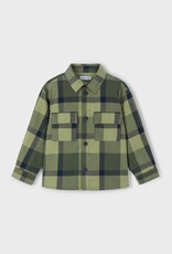 Mayoral Olive Checked Overshirt