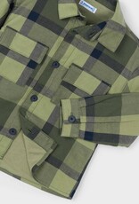 Mayoral Olive Checked Overshirt