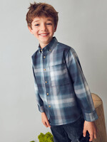 Mayoral SALE. Navy  L/S Checked Shirt
