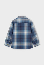 Mayoral Navy  L/S Checked Shirt