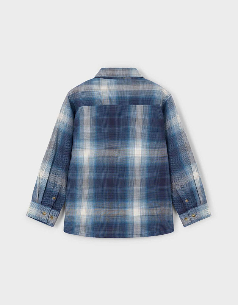 Mayoral Navy  L/S Checked Shirt