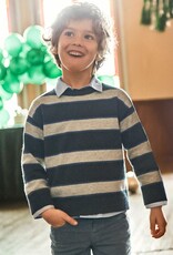 Mayoral Striped Sweater Eclipse Blue