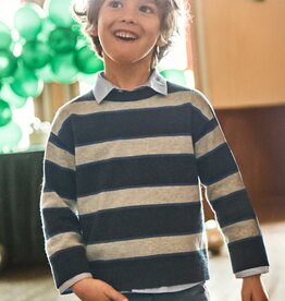 Mayoral Striped Sweater Eclipse Blue