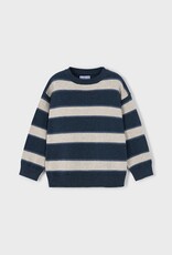 Mayoral Striped Sweater Eclipse Blue