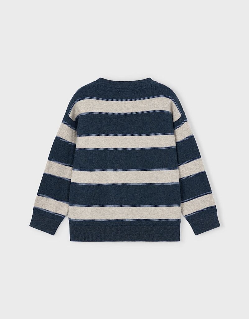 Mayoral Striped Sweater Eclipse Blue