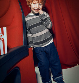 Mayoral Multi Stripe Sweater Graphite
