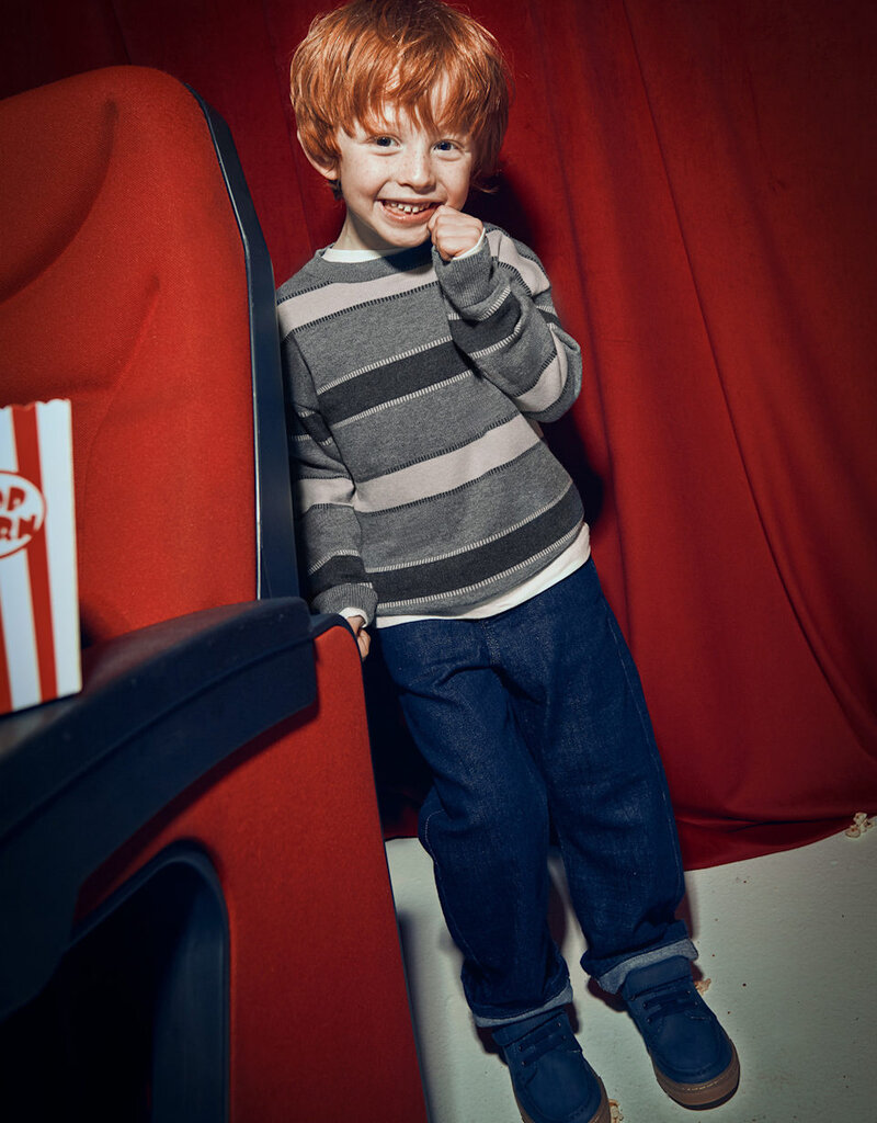 Mayoral Multi Stripe Sweater Graphite