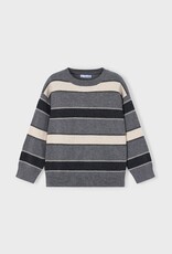 Mayoral Multi Stripe Sweater Graphite