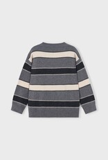 Mayoral Multi Stripe Sweater Graphite