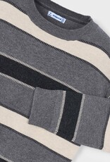 Mayoral Multi Stripe Sweater Graphite