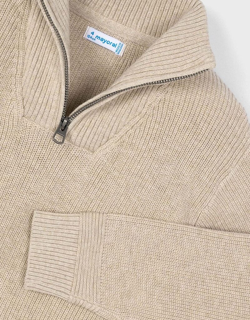 Mayoral Quarter Zip Sweater Chai