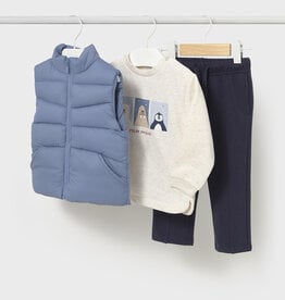 Mayoral Polar Friends Pullover Vest Pants Set