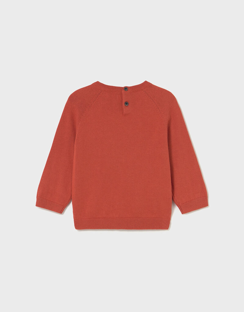 Mayoral Boys Basic Cotton Orange Sweater