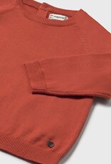 Mayoral Boys Basic Cotton Orange Sweater