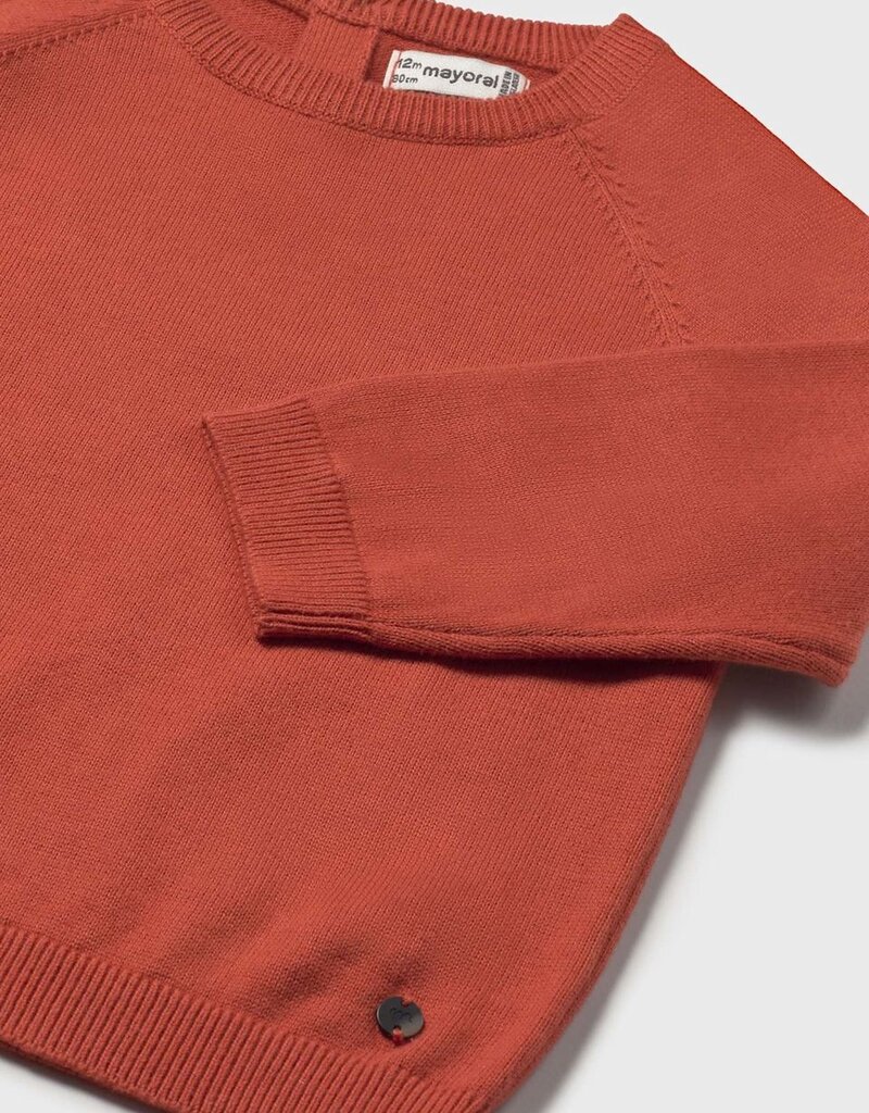 Mayoral Boys Basic Cotton Orange Sweater