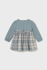 Mayoral Blue Bell Plaid Dress