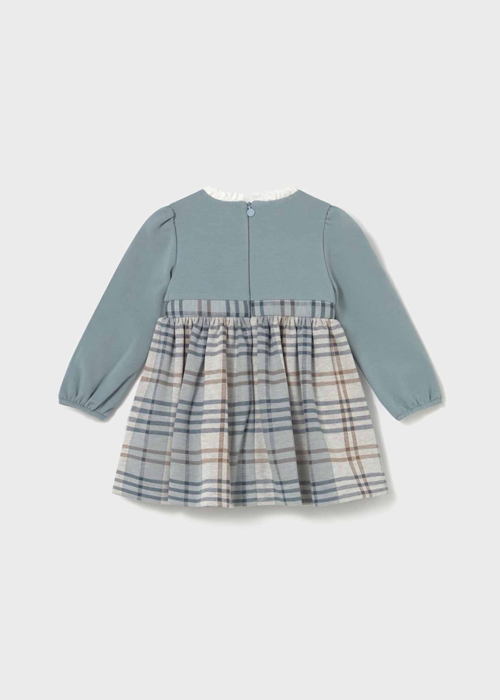 Mayoral Blue Bell Plaid Dress