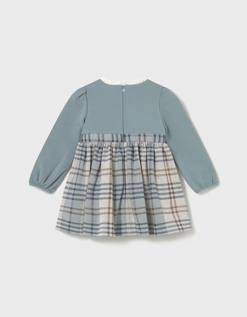 Mayoral Blue Bell Plaid Dress