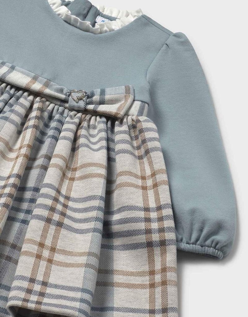 Mayoral Blue Bell Plaid Dress