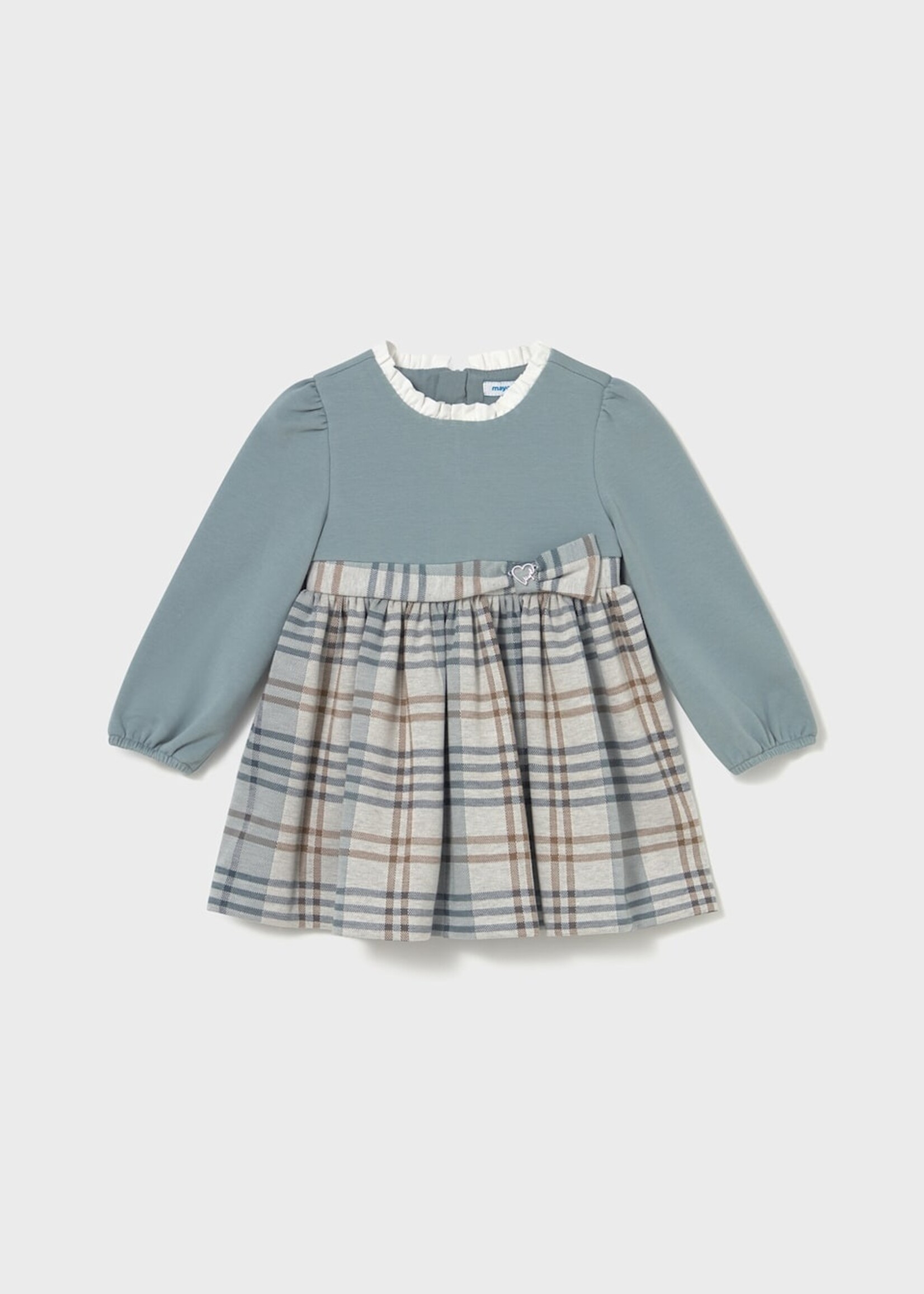Mayoral Blue Bell Plaid Dress