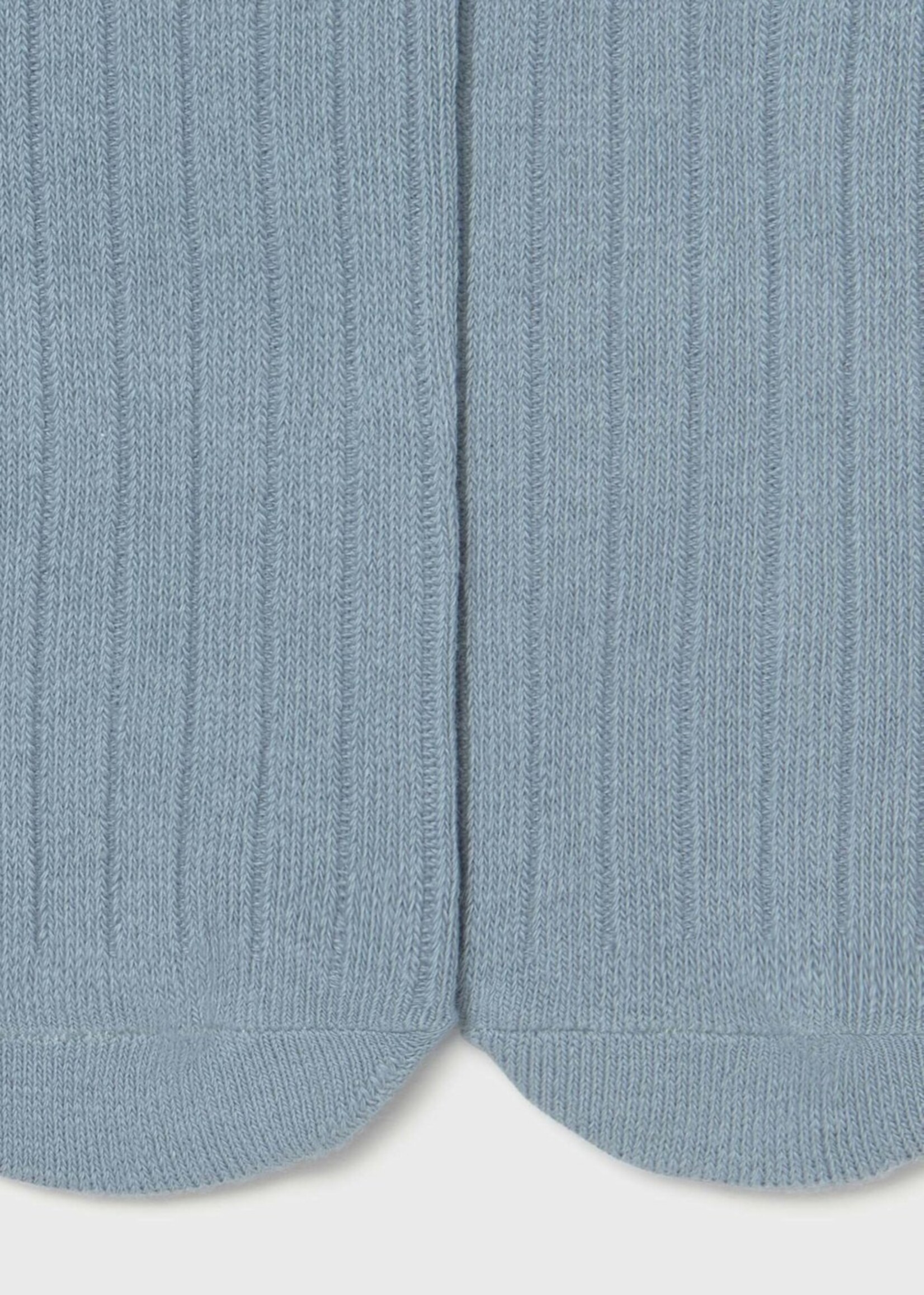 Mayoral Blue Bell Ribbed Tights