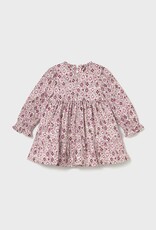 Mayoral Rose Printed Velvet Dress