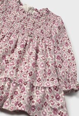 Mayoral Rose Printed Velvet Dress