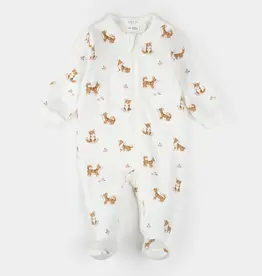 Petit Lem SALE CORGI PRINT OFF-WHITE SLEEPER