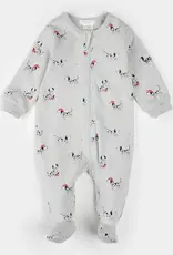 Petit Lem FIREFIGHTER DALMATIAN PRINT LT GREY SLEEPER