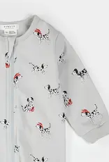 Petit Lem FIREFIGHTER DALMATIAN PRINT LT GREY SLEEPER