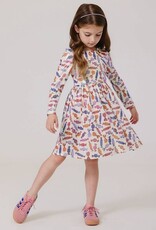 Pink Chicken girls lame steph dress halloween candy