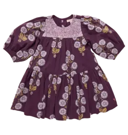 Pink Chicken fiona dress plum buttercup floral