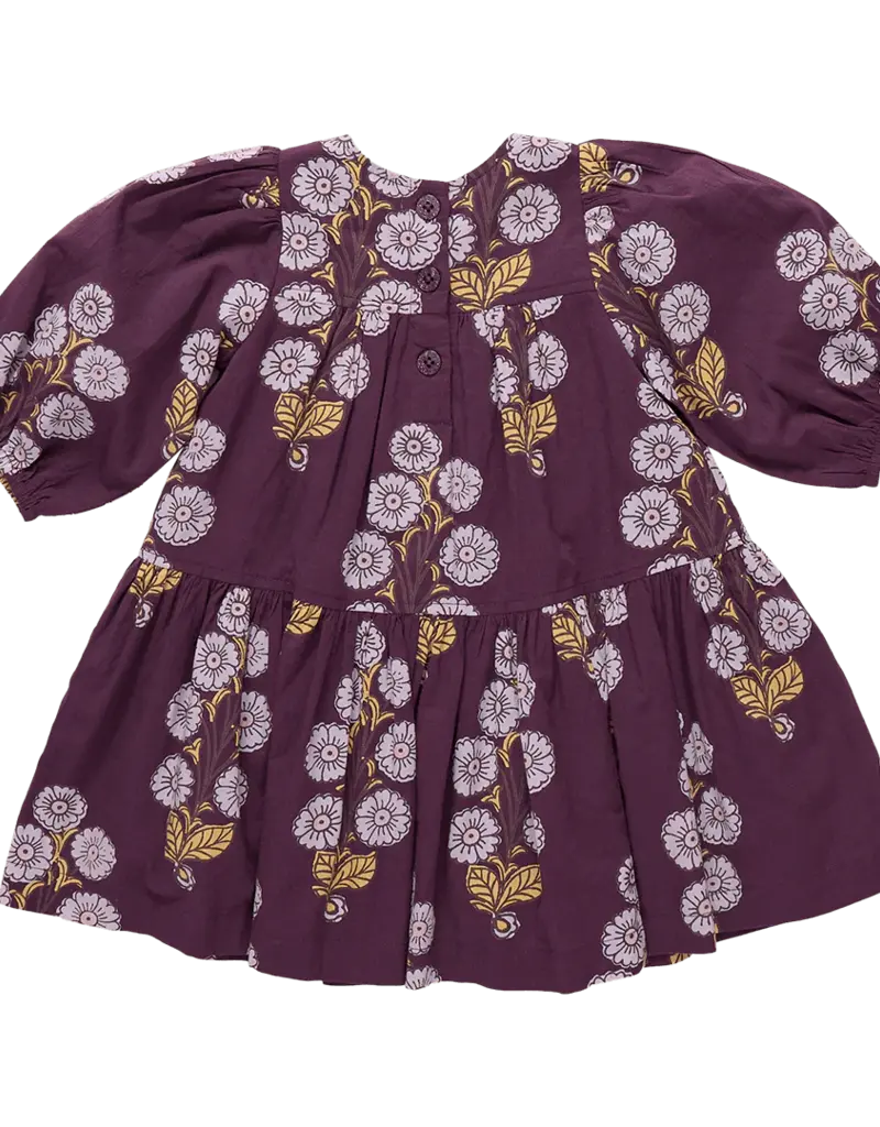 Pink Chicken fiona dress plum buttercup floral