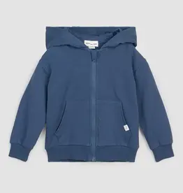 miles the label L/S FULL ZIP  JACKET KNIT BLUE DUSTY