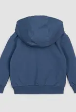 miles the label L/S FULL ZIP  JACKET KNIT BLUE DUSTY