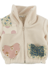 oh baby! Patchwork Sherpa Faux Fur Tahoe Jacket Natural