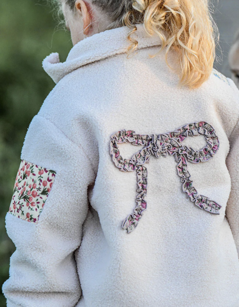 oh baby! Patchwork Sherpa Faux Fur Tahoe Jacket Natural