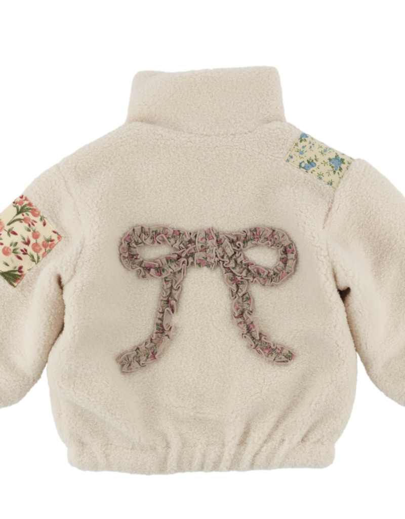 oh baby! Patchwork Sherpa Faux Fur Tahoe Jacket Natural