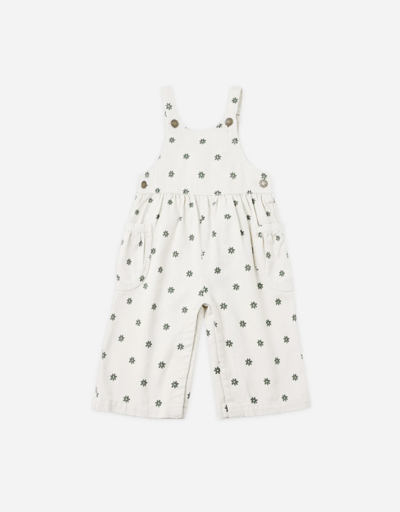 Rylee + Cru Inc. WIDE LEG OVERALL MINI DAISY NATURAL