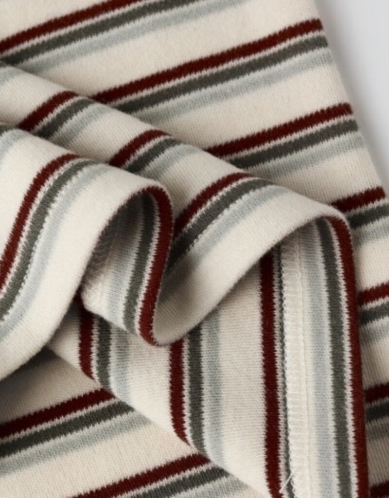 Rylee + Cru Inc. ORGANIC LONG SLEEVE PAJAMA SET || HOLIDAY STRIPE