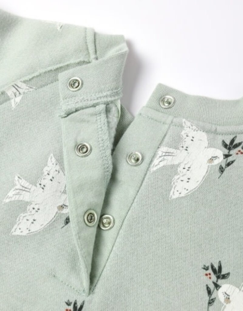 Rylee + Cru Inc. RAGLAN JUMPSUIT || DOVES PISTACHIO