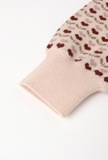 Rylee + Cru Inc. JACQUARD KNIT SET || RUBY HEARTS PETAL