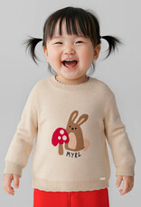 Mayoral Jacquard Sweater w/Bunny Print