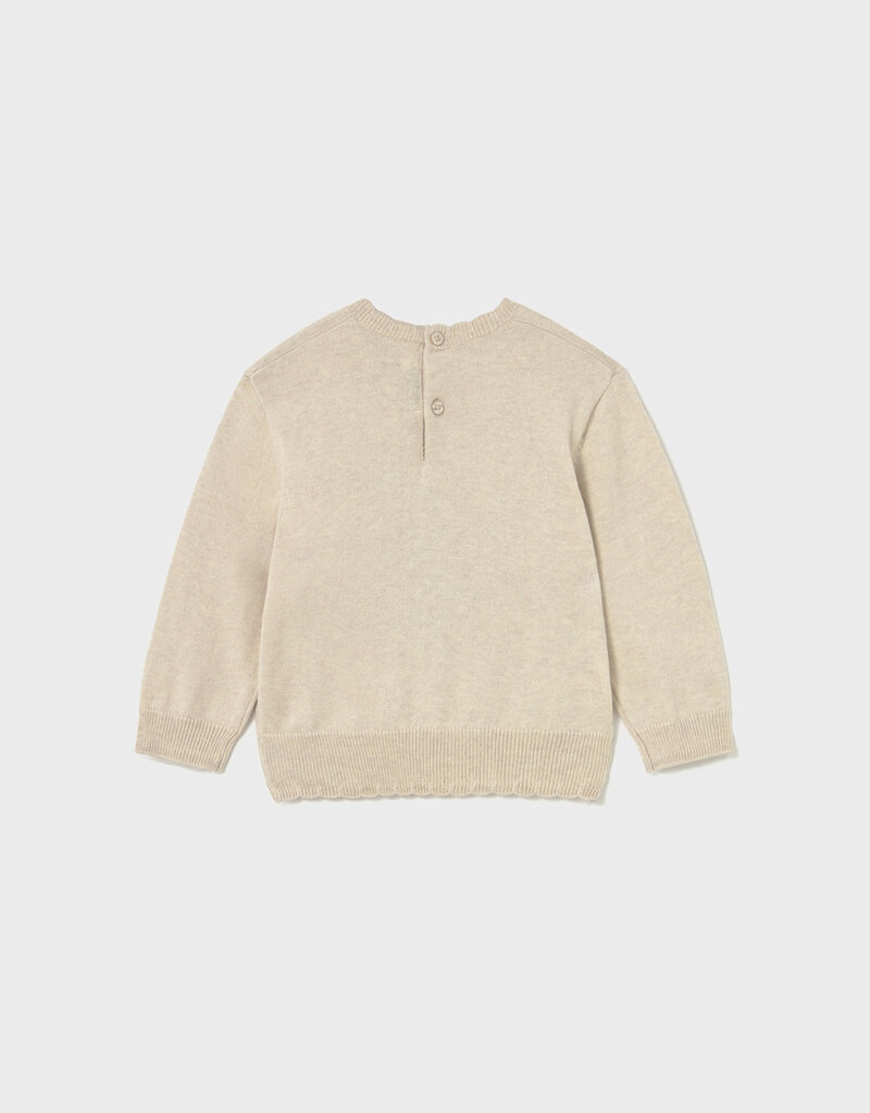 Mayoral Jacquard Sweater w/Bunny Print